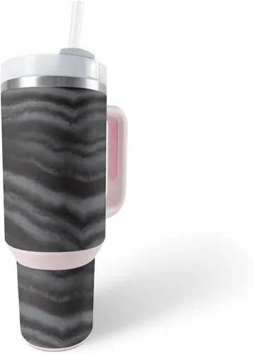 Vista 18 de MightySkins Skin - Vaso de vinilo compatible con Stanley The Quencher H2.0 FlowState de 40 onzas, diseño de rayas marineras, protectora, duradera