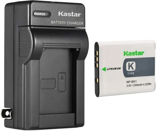Vista 8 de Kastar - Cargador de batería de pared para Sony NP-BK1 NP-FK1, cargador Sony BC-CSK, Sony Cyber-Shot DSC-W180, Cyber-Shot DSC-W190, Cyber-Shot