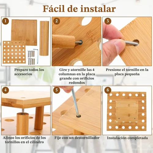 Vista 4 de Rtteri - 150 conos de madera desechables para alimentos con 36 agujeros, soporte de exhibición de cono de helado de bambú y 150 palitos de bambú
