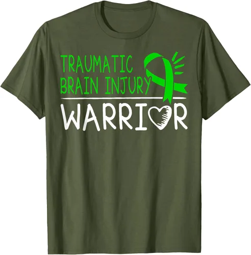 Vista 44 de Camiseta de lesión intracraneal - Camiseta de conciencia TBI, Negro, S