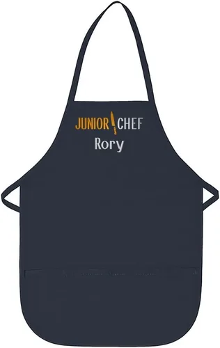 Vista 6 de Delantal personalizado bordado Junior Chef Kids Delantal
