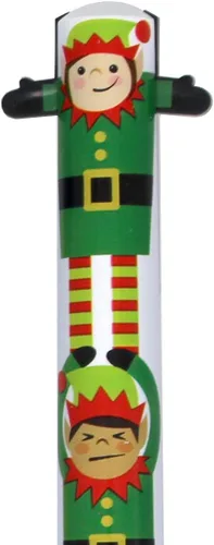 Vista 3 de Dos veces más bonitos bolígrafos de clic de 2 colores - Happy Holiday - Juego de 6