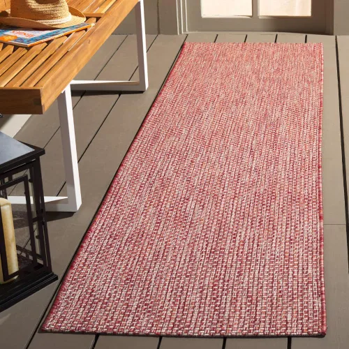 Vista 12 de SAFAVIEH Alfombra Lavable para Exteriores Colección Courtyard - 2'3" x 5', Azul Aqua y Gris, No Desprende Pelusa y Fácil Limpieza, Ideal para Patio