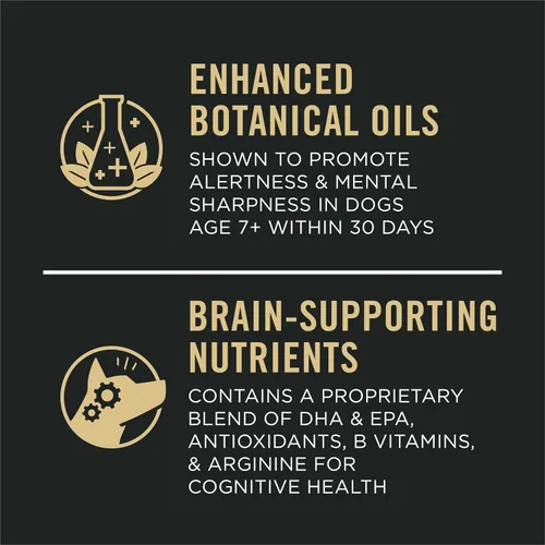 Vista 2 de Purina Pro Plan Comida para perros mayores con probióticos para perros, fórmula Bright Mind 7+ de pollo y arroz, bolsa de 16 libras