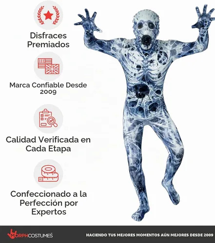 Vista 5 de Morphsuits Disfraz de monstruo para niños, Arachnomanía, S