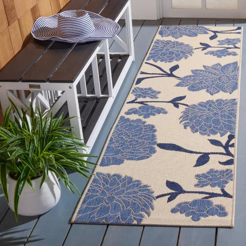 Vista 26 de SAFAVIEH Courtyard Collection CY7321 - Alfombra decorativa para interiores y exteriores, impermeable, fácil de limpiar, 2 pies 3 pulgadas x 6 pies 7