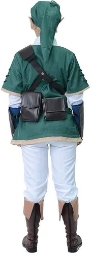 Vista 3 de miccostumes Men's Costume Game Guard Cosplay Uniform Fullset Green