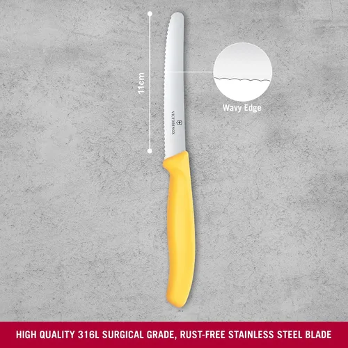 Vista 2 de Victorinox Swiss Classic - Cuchillo para tomate y pan de 4.5 pulgadas