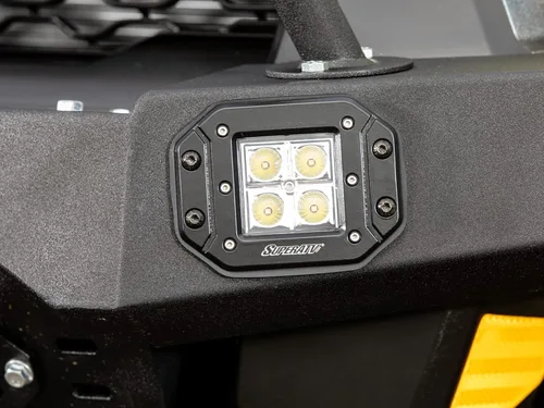 Vista 5 de SuperATV Luces LED tipo cubo de montaje empotrado de 3 pulgadas para UTV (ajuste universal), incluye arnés de cableado e interruptor basculante