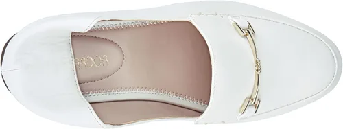 Vista 5 de JENN ARDOR Mocasines Penny para mujer, mocasines de moda, cómodos zapatos planos de conducción, Blanco