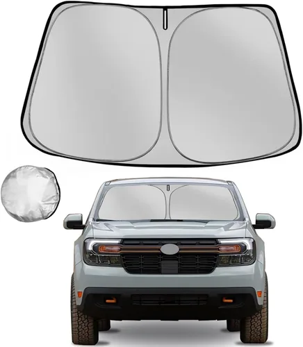 Vista 38 de [Usado] Parasol para parabrisas Che-vrolet/Chevy Silverado 1999-2006 plegable para ventana delantera de automóvil, bloquea los rayos UV y el calor