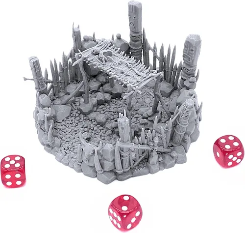 Vista 2 de Plataforma de entierro DND Terrain para Calabozos y Dragones, 1.102 in Miniature Wargaming, RPG de mesa, escenario de juego de guerra