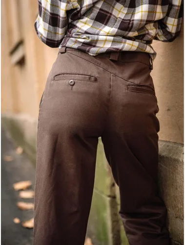 Vista 4 de Volcom Pantalón chino estilo novio de gran tamaño Whatwhat para mujer, PARENT