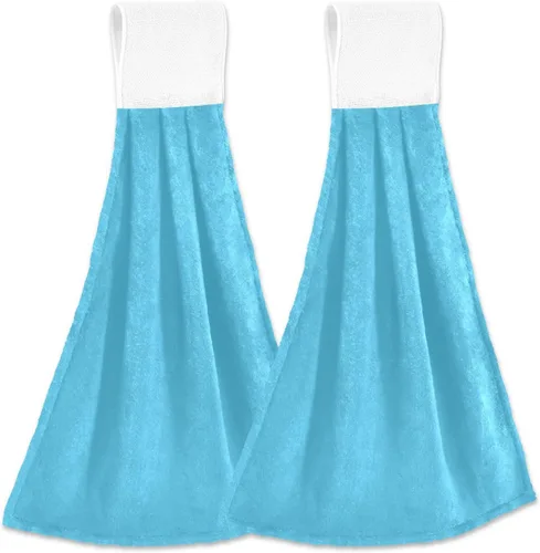 Vista 19 de Juego de 2 toallas de mano amarillas y naranjas, suaves, absorbentes, decorativas, para baño, secado rápido, barra de té, toalla colgante para baño
