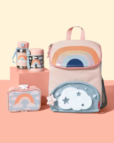 Vista 2 de Skip Hop Sparks - Mochila para niños, jardín de infantes de 3 a 4 años, arcoíris