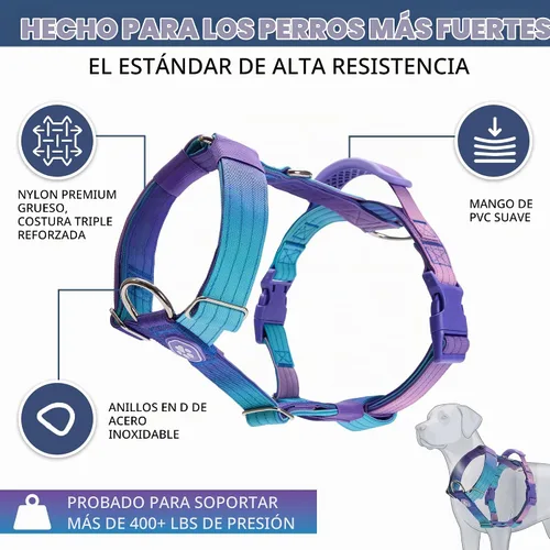 Vista 2 de Spark Paws Comfort Control No Pull Dog Harness - Heavy Duty Front Clip