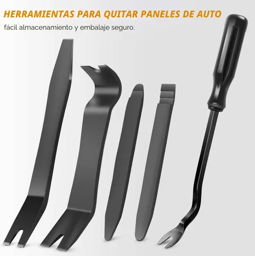 Vista 8 de GOOACC Kit de 5 piezas de herramientas de extracción de molduras de nylon para automóviles, kit de herramientas de extracción sin rayar para panel
