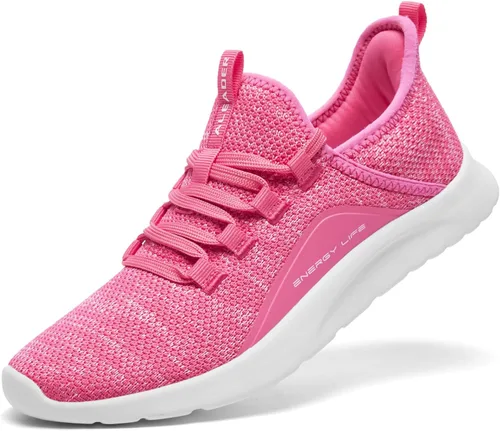 Vista 19 de ALEADER Energycloud - Tenis ligeros de mujer para caminar y correr Todo negro