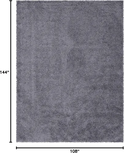 Vista 353 de Unique Loom Colección Davos Shag - Alfombra Lino