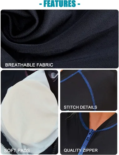 Vista 5 de Aivtalk Traje de baño de buceo para mujer con protección solar de secado rápido para surf y buceo para verano 2023 XS-XL
