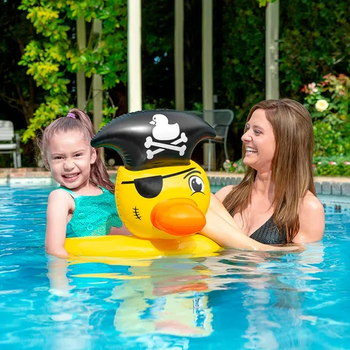 Vista 3 de Poolmaster Flotador de piscina Tubo de pato pirata, multicolor grande