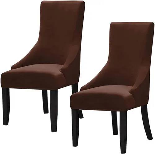 Vista 29 de Juego de 1 fundas elásticas para silla con respaldo de ala, protector reutilizable para silla de brazo, protector lavable para silla de comedor