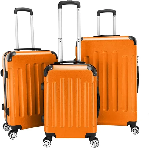 Vista 13 de Juego de equipaje de 3 piezas – Maletas con ruedas giratorias multidireccionales – Bolsa de viaje Maleta ABS con bloqueo TSA – Maletas de carcasa