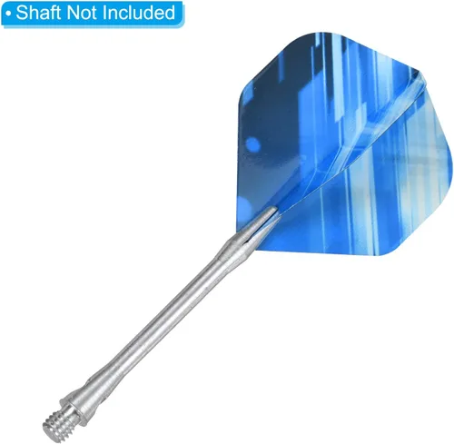 Vista 4 de PATIKIL Dart Flights - Accesorios de dardos estándar PET piezas de repuesto para punta de acero suave, estilo de rayas gruesas Gris