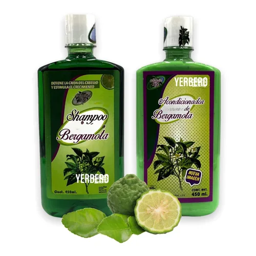 Vista 3 de YERBERO - Champú De Bergamota Natural Life 15.2 fl oz (15.2 Fl Oz) Sin sulfatos y sin parabenos.