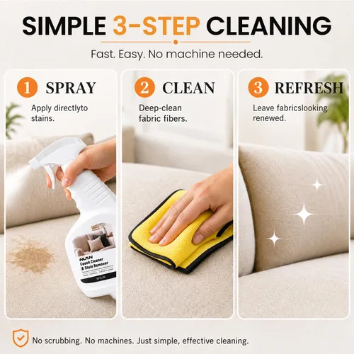Vista 6 de NUAN Limpiador de sofás y quitamanchas en espray 30 fl oz