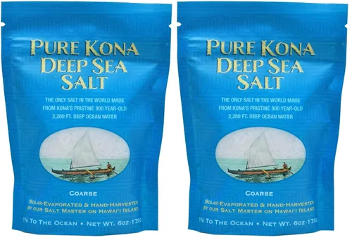 Vista 9 de Pure Kona - Recambio de sal marina profunda, 6 onzas, pura y premium, 100% sal marina profunda hawaiana Kona