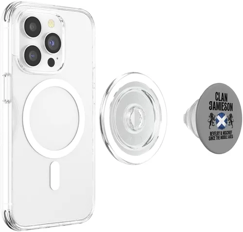 Vista 4 de Jamieson Clan Scottish Family Name Scotland Heraldry PopSockets MagSafe PopGrip for iPhone