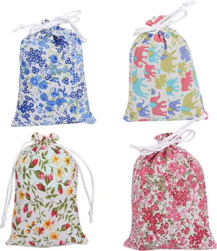 Vista 26 de Touchstone Drawstring Bags Indian Handcrafted Pouches Potli for Gifts Elefante_Multicolor (paquete de 20)