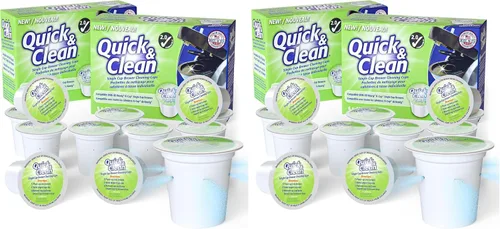 Vista 8 de Quick & Clean [6-Pack] Cápsulas de limpieza Keurig - Cápsula limpiadora K Cup para Keurig - Compatible con máquina de café 2.0, elimina manchas,