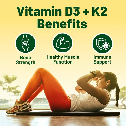 Vista 2 de Vegan Vitality Vitamina D3 K2 4000IU (100 mcg) con aceite de coco, 100% vitamina D vegana a base de plantas para veganos y vegetarianos - 60 cápsulas