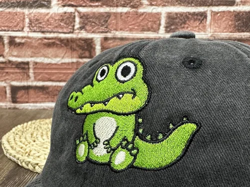Vista 3 de Gorras de béisbol bordadas con animales para niño y niña