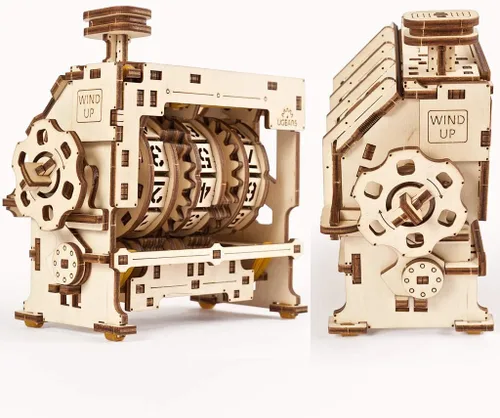Vista 3 de UGEARS STEM Lab Math Series - Rompecabezas 3D educativos e ingeniería únicos con aplicación (contador)