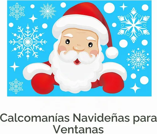 Vista 2 de Decoraciones de Navidad para ventana, 160 calcomanías de copo de nieve de Navidad para ventana, calcomanías de copo de nieve de Navidad