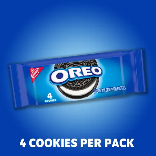 Vista 24 de OREO Galletas de sándwich de chocolate, 40 paquetes de aperitivos (4 galletas por paquete, 4 cajas)