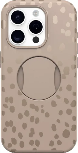 Vista 7 de OtterBox Funda OtterGrip Symmetry Series para iPhone 15 Pro (solamente), Aspen Gleam (naranja), agarre integrado, funda elegante, se ajusta a