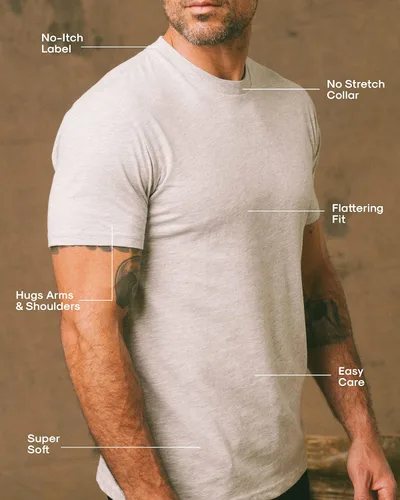 Vista 5 de True Classic 4 - Pack Crew Neck T-Shirt
