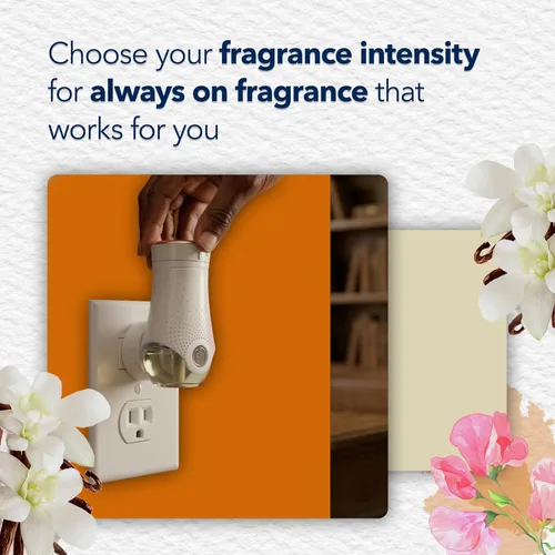 Vista 7 de Glade PlugIns - Repuesto de ambientador, aceites esenciales y perfumados para el hogar y el baño, Sheer Vanilla Embrace, 1.34 onzas, 2