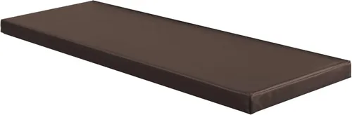 Vista 14 de Tapete largo para banco de 2 y 3 plazas para interiores y exteriores, con lazos de fijación, almohadilla de asiento de banco de piel sintética, Beige