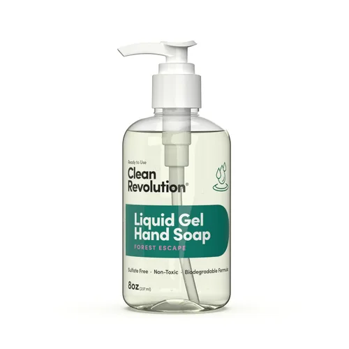 Vista 10 de Clean Revolution Jabón de manos en gel líquido, líquido sedoso rico, espuma rápida, enjuague rápido, contiene aceites esenciales reales