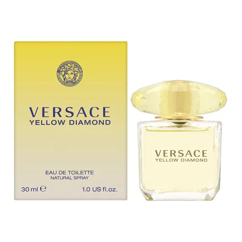 Vista 5 de Versace Yellow Diamond - Eau de Toilette en espray para mujer, 6.7 oz
