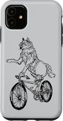 Vista 8 de Wolf Cycling Bicycle Funny Animal Cyclist Biking Bike Case for iPhone 17
