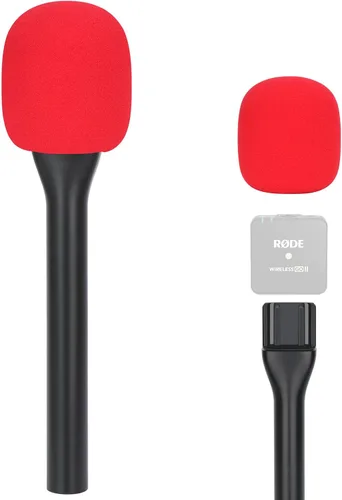Vista 6 de Rode - Soporte de micrófono inalámbrico de mano con filtro pop, soporte para Wireless Go 2/Pro, adaptador de micrófono de entrevista para Go/ME