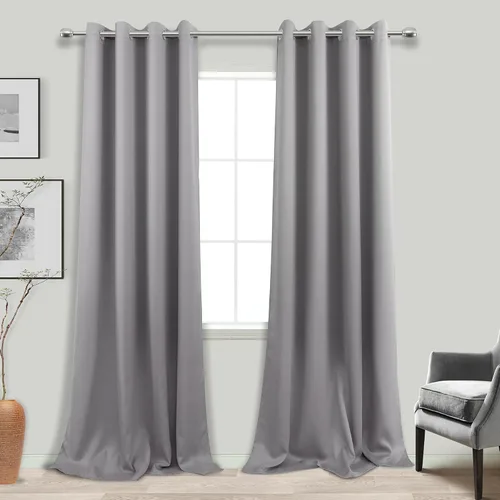 Vista 54 de KOUFALL Cortinas de Baño Aqua para Ventana, Juego de 2 Paneles Decoración Costera Cortinas Cortas Opacas para Ventana Pequeña de Cocina Puerta