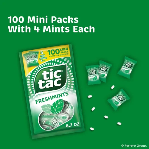 Vista 13 de Tic Tac Fresh Mint - Paquete de almohada (paquete de 100)