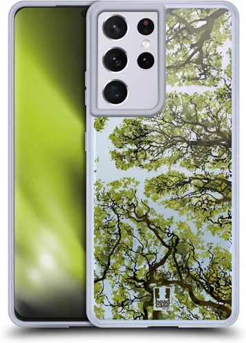 Vista 8 de Head Case Designs Funda de gel con diseño de hojas de otoño (protección de grado militar) compatible con Samsung Galaxy S21 Ultra 5G Autumn Leaves